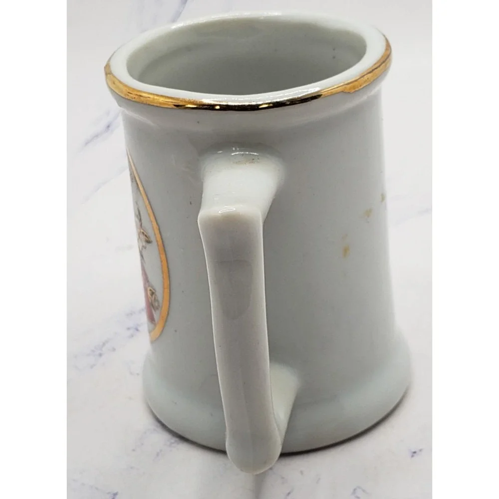 Tennessee Souvenir 24k Gold Rimmed Mini Mug Toothpick Holder Ceramic Shot Glass